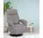 Fauteuil De Relaxation Électrique - Tolma - Tissu Microfibre Gris