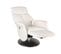 Fauteuil De Relaxation Électrique 2 Moteurs - Aetos - Cuir Blanc