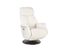 Fauteuil De Relaxation Électrique 2 Moteurs - Aetos - Cuir Blanc