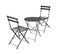 Salon Balcon - Set Bistrot 2 Personnes Gris