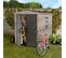 Abri Jardin Résine "sydney 66" - 3.5 M² - 178 X 195.5 X 208 Cm - Marron Et Beige