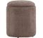 Pouf Coffre En Polyester Limpen Velours Marron