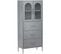 Buffet Haut 2 Portes Et 3 Tiroirs La Paz Gris Clair