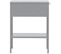 Table De Chevet En Acier Sacramento Gris Clair