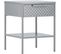 Table De Chevet En Acier Sacramento Gris Clair