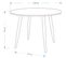 Table Ronde En Mdf Et Acier Plaza 100 Cm Noyer