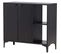 Buffet 2 Portes 2 Cases Piring Noir