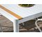 Table De Jardin Togo Blanc 200x100x75 Cm