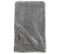 Jeté De Canapé En Polyester Chenille Ally 170 X 130 Cm Gris Foncé