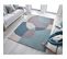 Tapis De Salon Glee En Laine - Bleu - 160x230 Cm