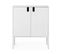 Uno - Petit Buffet En Bois 2 Portes L80cm - Couleur - Blanc