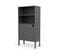 Uno - Buffet Haut En Bois 1 Porte H152cm - Couleur - Gris Anthracite