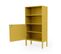 Uno - Buffet Haut En Bois 1 Porte H152cm - Couleur - Jaune Moutarde