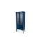 Uno - Vitrine En Bois 2 Portes 2 Tiroirs H178cm - Couleur - Bleu Canard