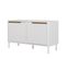 Switch - Petit Meuble De Rangement En Bois 2 Portes L94cm - Couleur - Blanc