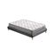 Ensemble 160x200cm, Matelas Mousse Accueil Latex + Sommier Tissu Gris