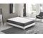 Ensemble Matelas Mousse + Sommier 120x190 Cm, Orionis 16cm D’épaisseur Et Sommier Tissu Blanc