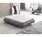 Ensemble Matelas Ressorts + Sommier 120x190cm, Eliha 20cm D’épaisseur Et Sommier Tissu Gris