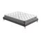 Ensemble Matelas Ressorts + Sommier 120x190cm, Eliha 20cm D’épaisseur Et Sommier Tissu Gris