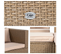 Canapé Triple 3 Places Beige Rotin Synthétique