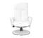 Fauteuil De Relaxation Manuel - Nephos - Cuir Blanc