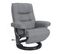 Fauteuil De Relaxation Design - Max - Microfibre Gris