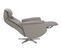 Fauteuil De Relaxation Manuel - Grapheus - Cuir Gris Tourterelle