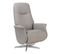 Fauteuil De Relaxation Manuel - Grapheus - Cuir Gris Tourterelle