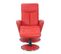 Fauteuil De Relaxation Manuel - Nephos - Cuir Rouge