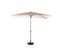 Parasol Salou Aluminium, Acier Et Polyester Brun