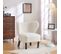 Fauteuil Moderne 76x74x86 Cm - Blanc