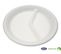 Assiette Plate Pulpe De Cellulose 2 Compartiments 26 Cm - Sdg - Lot De 500