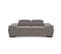 Canapé 2,5 places TORINO tissu velvet gris clair