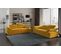 Canapé 2,5 places TORINO tissu velvet jaune