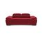 Canapé 2,5 places TORINO tissu velvet rouge