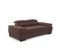 Canapé 2,5 places TORINO tissu velvet marron