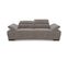 Canapé 3 places TORINO tissu velvet gris clair