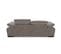 Canapé 3 places TORINO tissu velvet gris clair