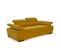 Canapé 3 places TORINO tissu velvet jaune