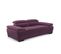 Canapé 3 places TORINO tissu velvet violet