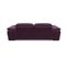 Canapé 3 places TORINO tissu velvet violet