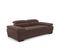 Canapé 3 places TORINO tissu velvet marron