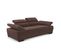 Canapé 3 places TORINO tissu velvet marron