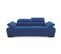 Canapé 3 places TORINO tissu velvet bleu