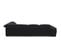 Canapé d'angle droit TORINO tissu velvet noir