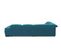 Canapé d'angle gauche TORINO tissu velvet vert