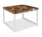 Table Basse Teck Résine 60x60x40 Cm