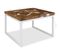 Table Basse Teck Résine 60x60x40 Cm