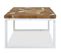 Table Basse Teck Résine 60x60x40 Cm