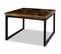 Table Basse Teck Résine 60x60x40 Cm